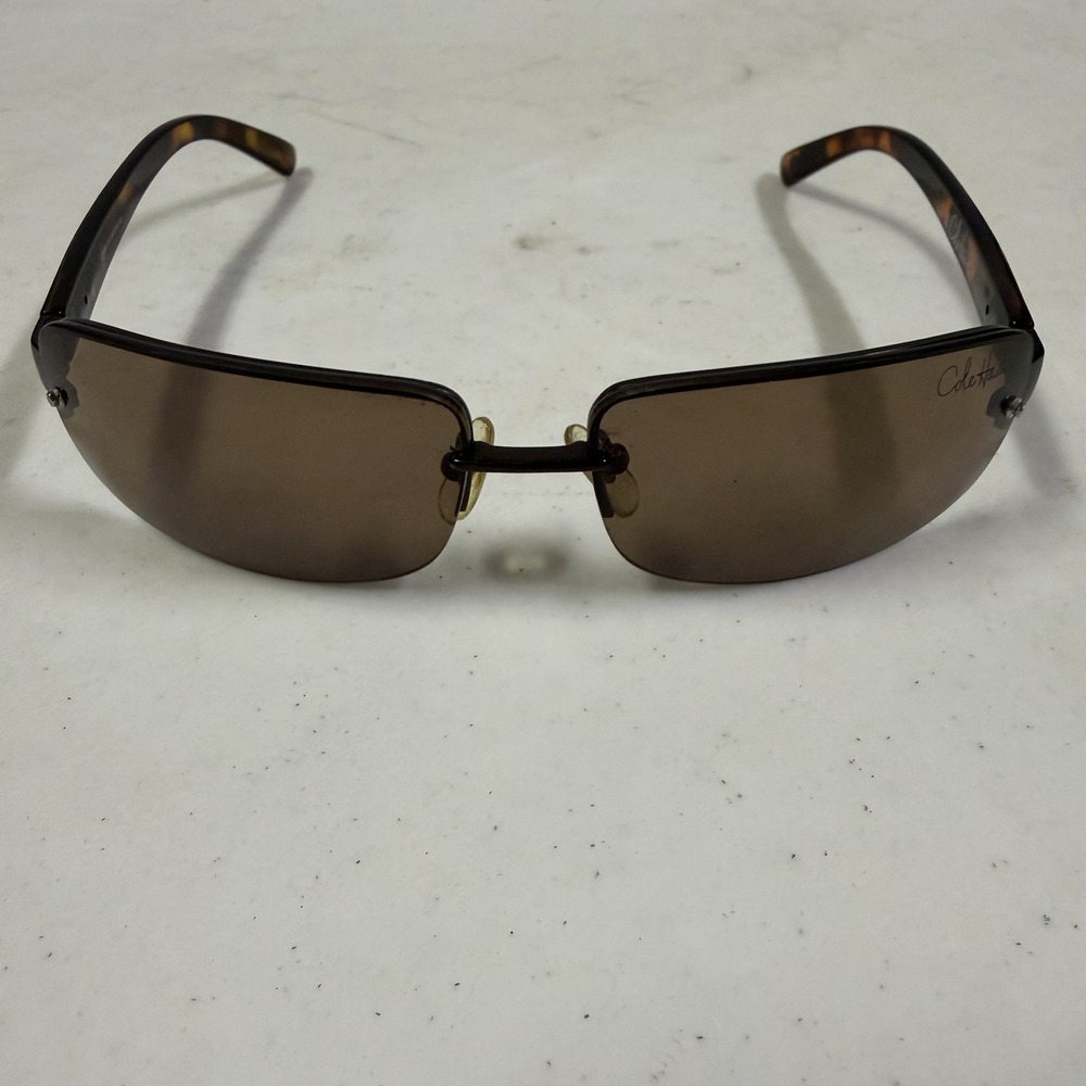 Vintage Cole Haan Rimless Sunglasses Tortoise C7006 51 61-16-125 Frames Only